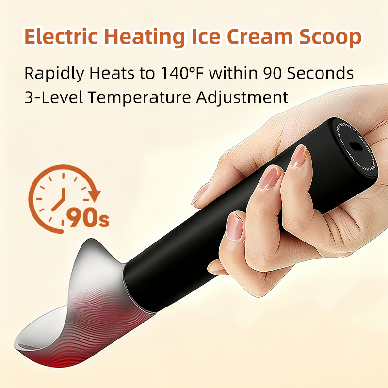 ZEEUVIC Ice Cream Scooper - Heated Ice Cream Scoop Rechargeable